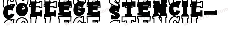 College Stencil字体转换
